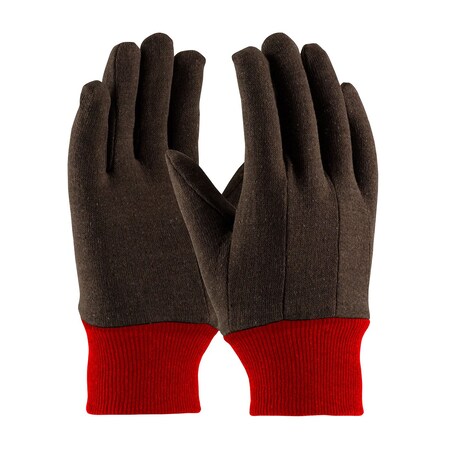 Pip Regular Weight Polyester/Cotton Jersey Glove with Fleece Lining - Red Knit Wrist, 12PK 750RKW/XL
